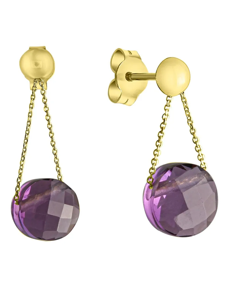 Celesta Gold Ohrring 375/- Gelbgold Amethyst Gold