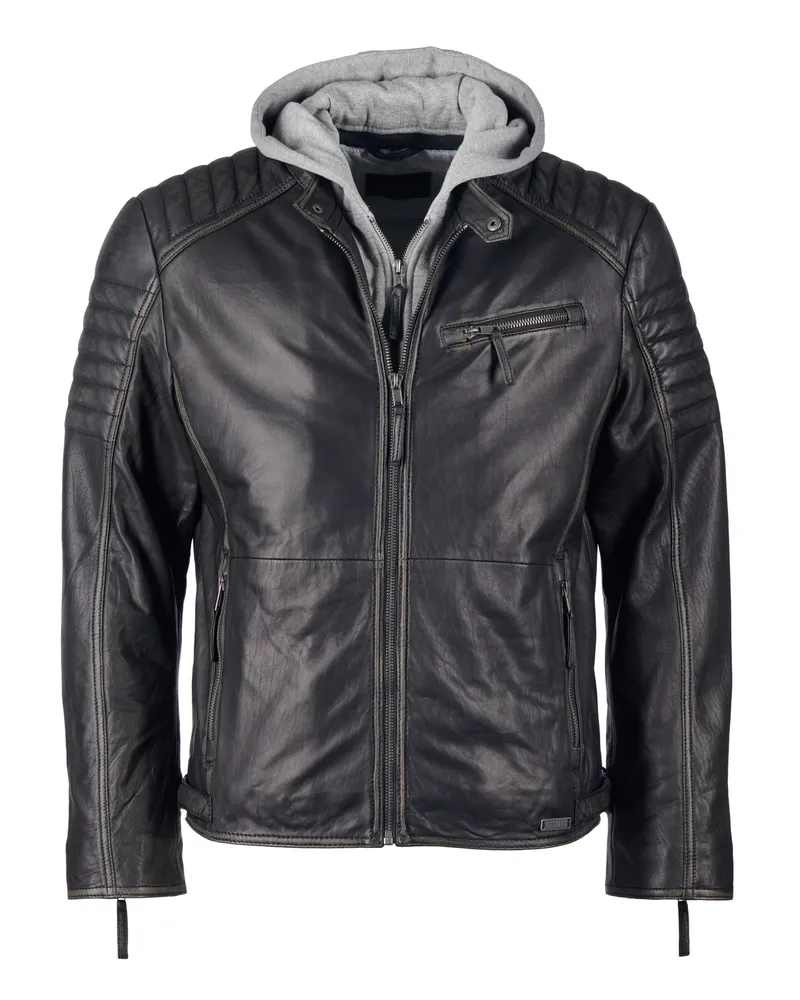 Mustang Lederjacke 31020237 Schwarz