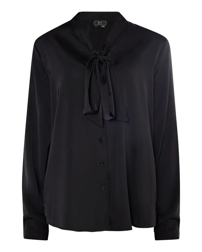 FAINA Schluppenbluse Damen schwarz Schwarz