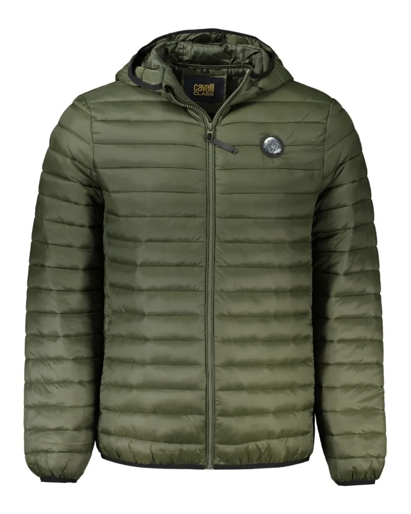 Roberto Cavalli Unifarbene Steppjacke in Grün Grün
