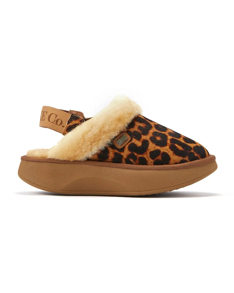 Australia Luxe Peggy Hausschuhe mit Leopardenmuster - Braun Braun