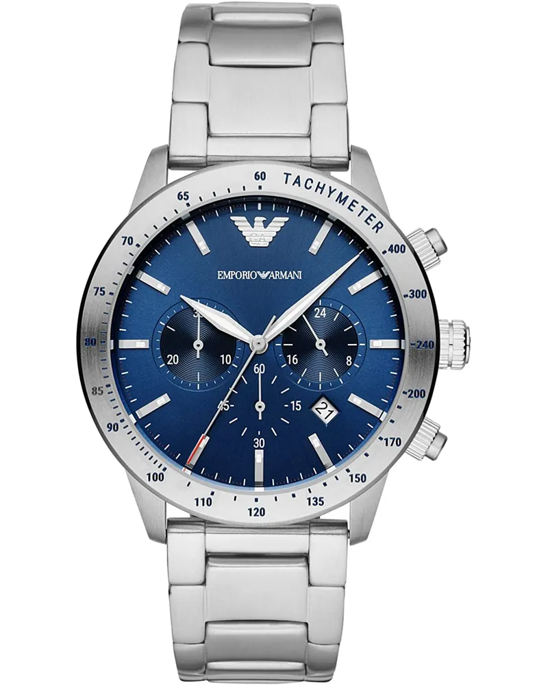 Emporio Armani Mario Herrenuhr Silber AR11306 Silber