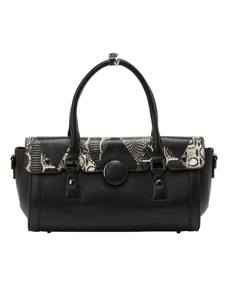 FAINA Handtasche - Schwarz/Braun Schwarz