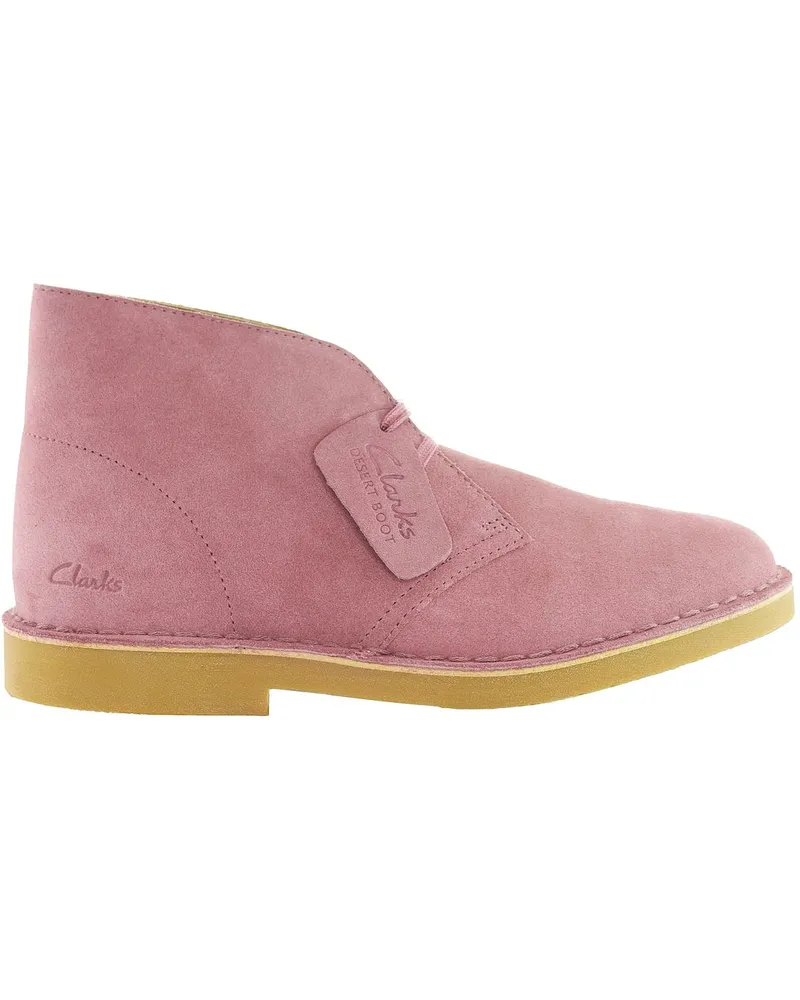 Clarks Originals Desert Damen Rosa Stiefel Rosa