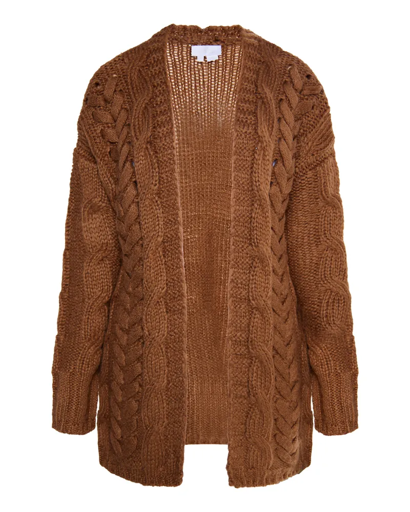 Usha Strickjacke Damen Kamel Camel