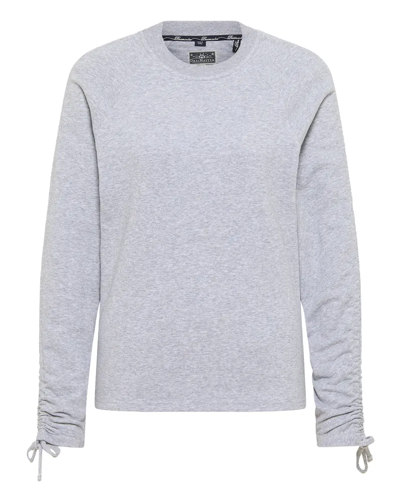 DreiMaster Sweatshirt Damen Hellgrau Melange Hellgrau