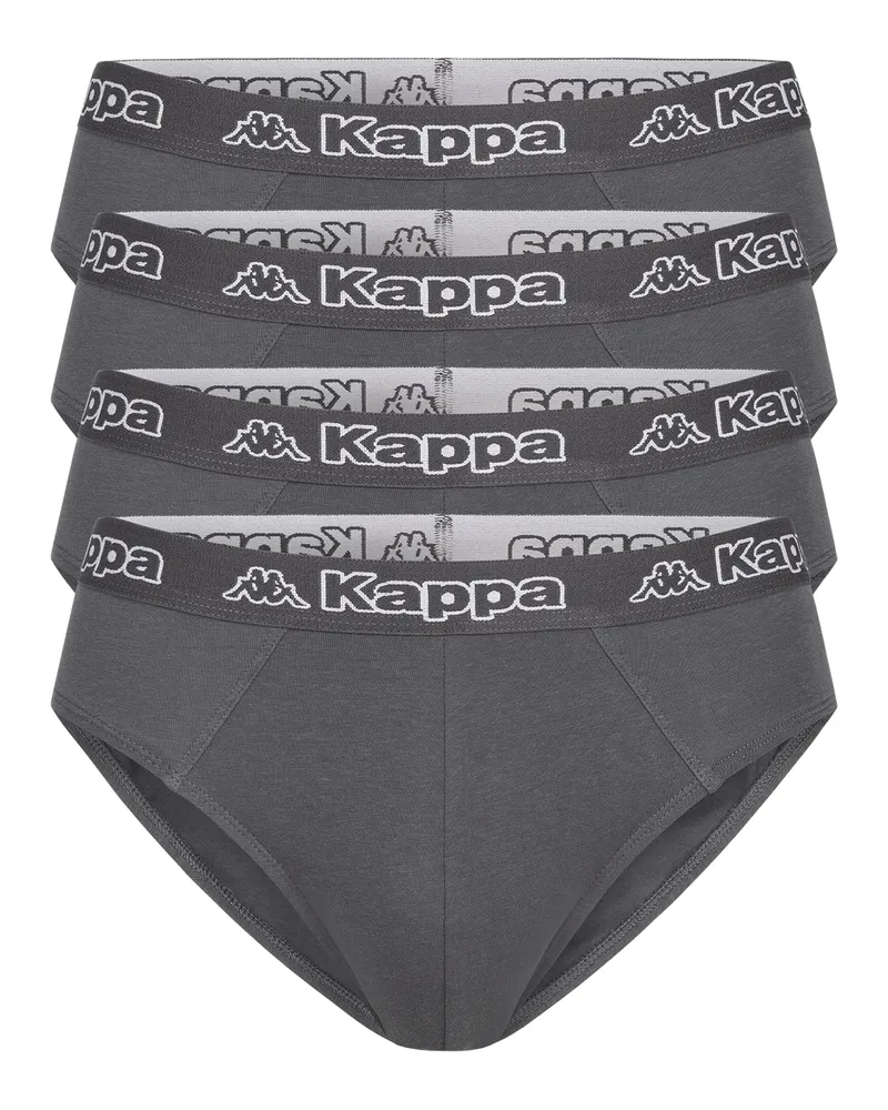 Kappa 4er Set Slip in Anthrazit Dunkelgrau