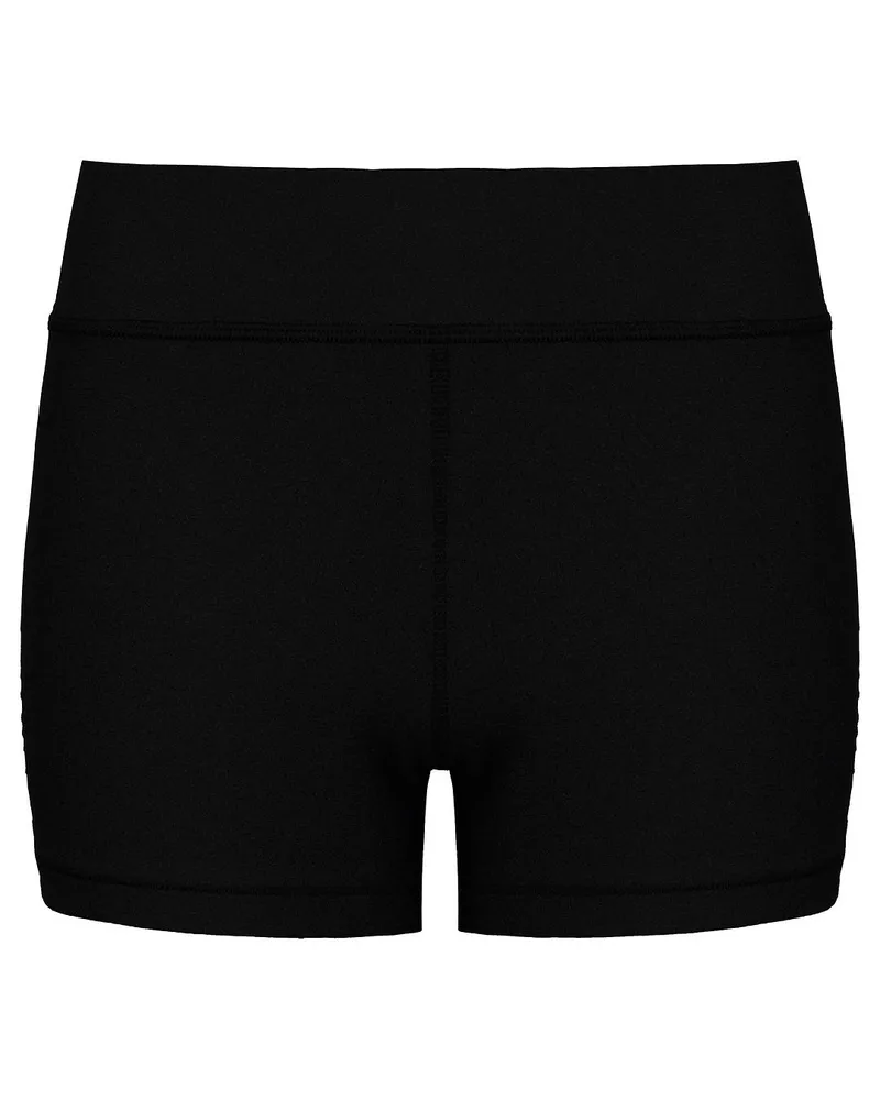 Under Armour Heatgear Mid-Rise Womens Black Shorts Schwarz