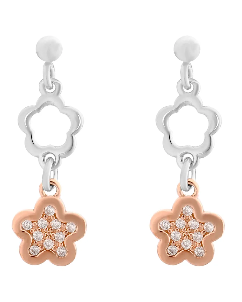 Orphelia Nixie' Tropfenohrringe aus 925er Sterlingsilber für Damen - Silber/Rosé ZO-7377 Silber