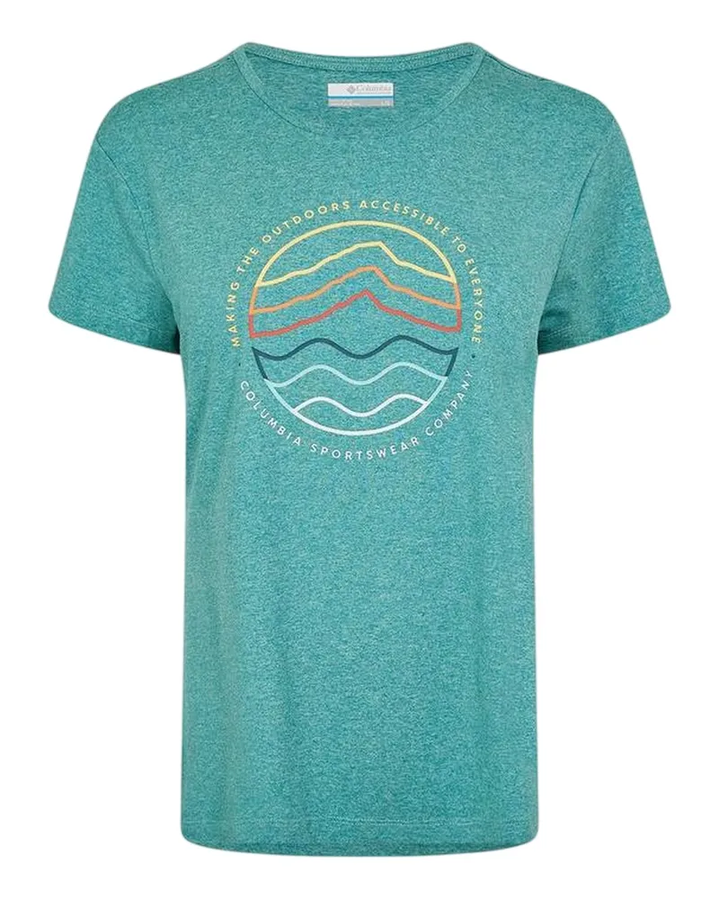 Columbia Sportswear Company Sloan Ridge" T-Shirt für Damen (Petrol Petrol