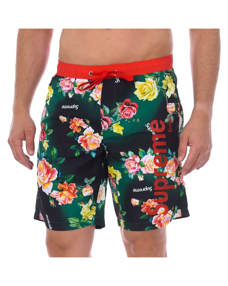 Supreme Being Boxer-Badeanzug mit Rosendruck Mehrfarbig