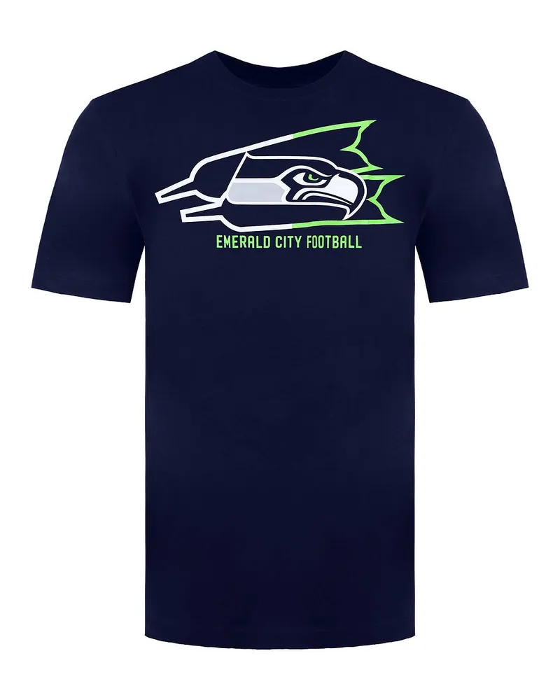 Nike NFL Seattle Seahawks Emerald City Football Herren-T-Shirt Marineblau