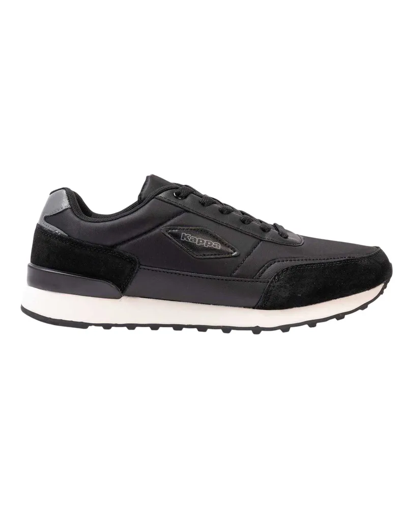 Kappa Sneaker für Herren, Wildleder, Flach (Schwarz Schwarz