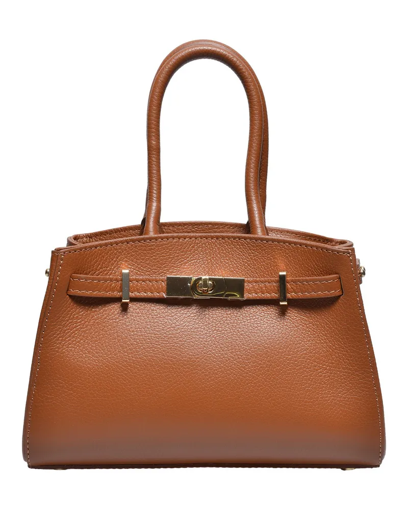 Anna Luchini Braun Rindsledertasche Braun