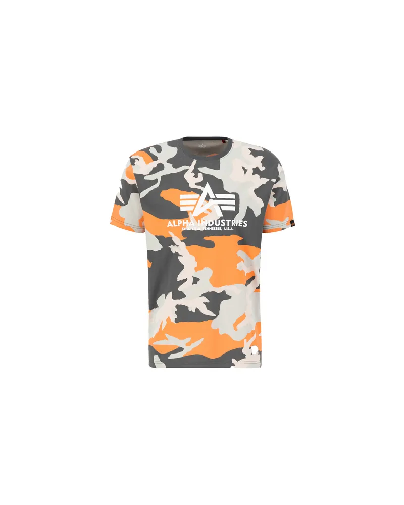 Alpha Industries Basic Big Logo Camo PP T-Shirt Camouflage