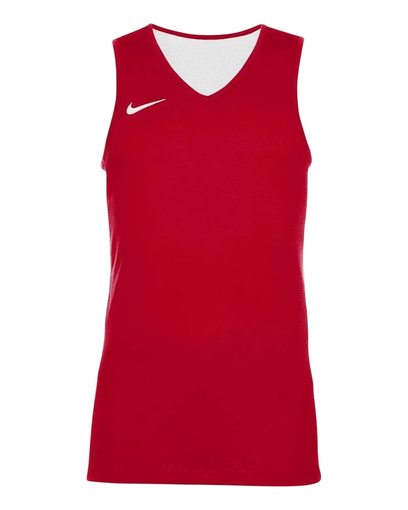 Nike Team" Trikot für Herren, V-Ausschnitt, Ärmellos (Rot/Weiß Rot