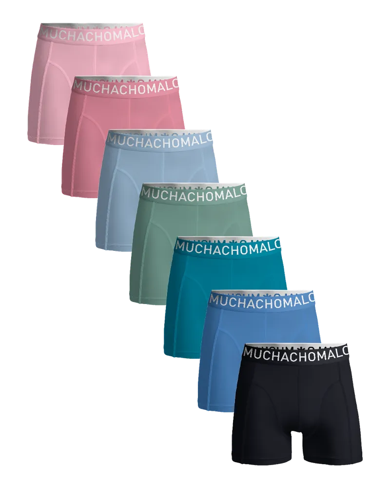 Muchachomalo Herren Boxer Shorts - 7er Pack - Herren Unterwäsche Mehrfarbig