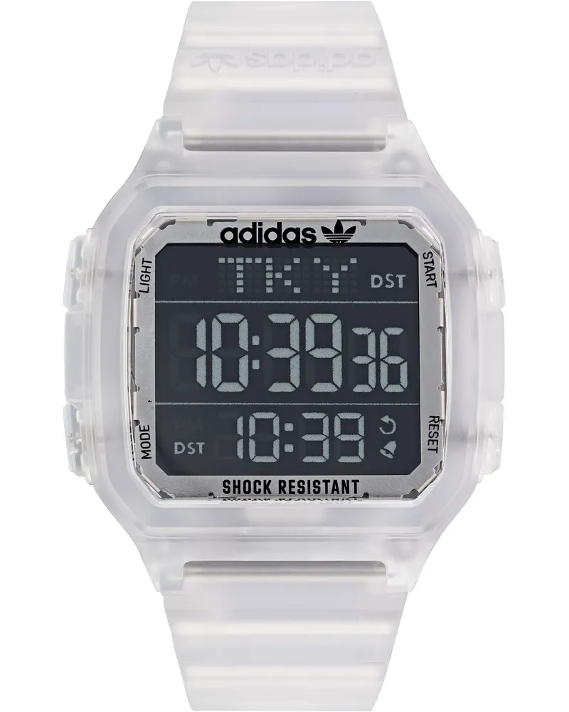 adidas Street Digital One GMT Unisex Transparente Uhr AOST22049 Transparent
