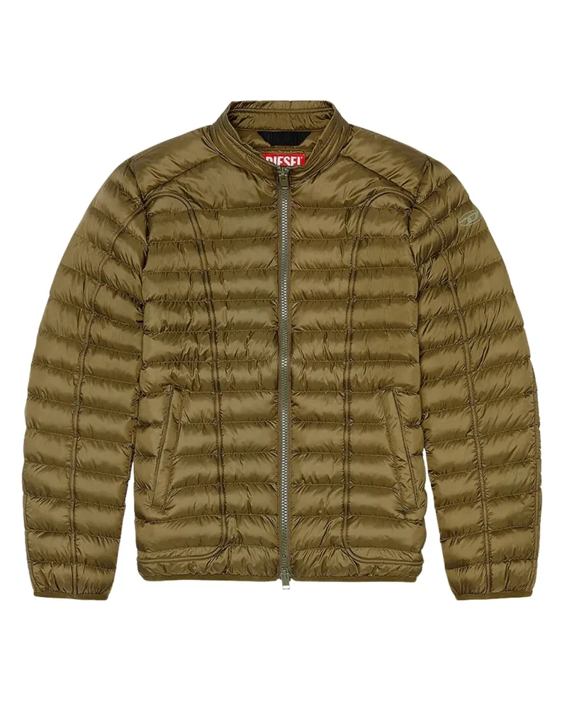 Diesel Plain Green Wattierte Jacke Grün