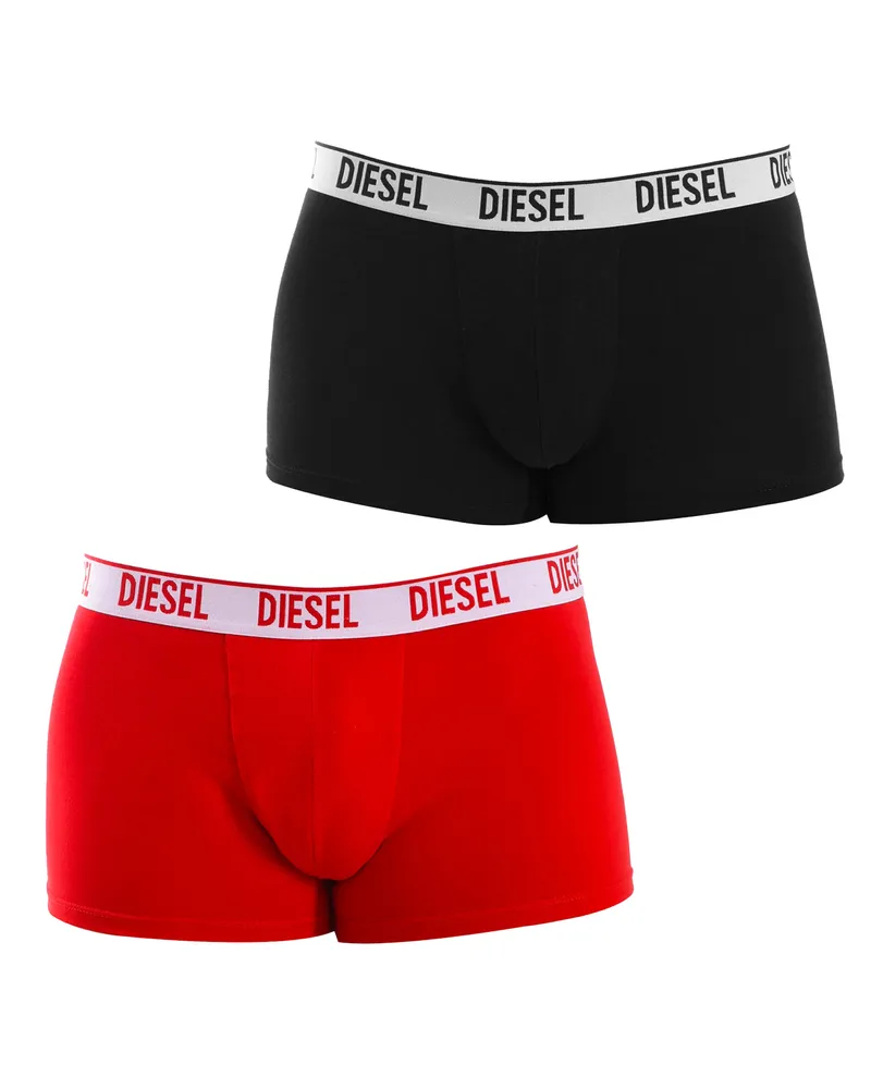 Diesel Pack-2 Boxershorts Cotton Stretch 00S9DZ-0SFAC Herren Rot