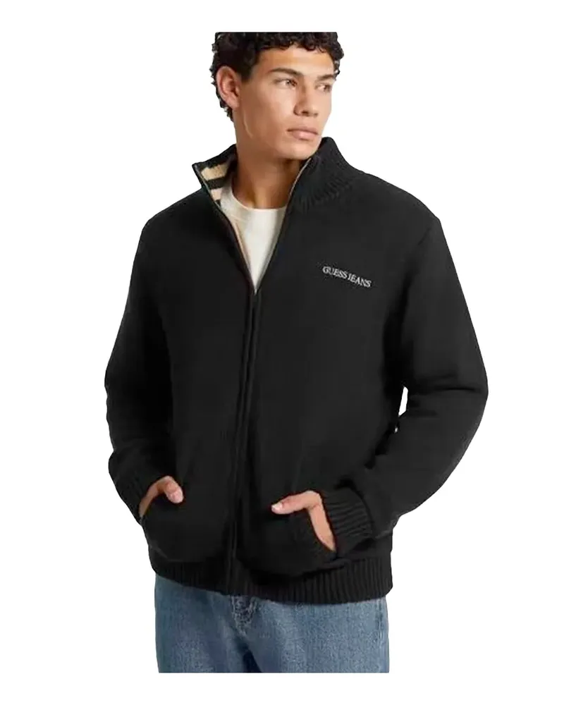 Guess Herren-Strickweste G Schwarz
