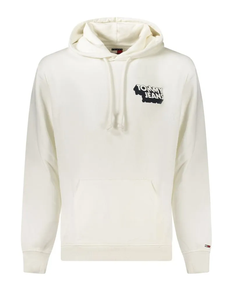Tommy Hilfiger Weißes Baumwoll-Herren-Sweatshirt Weiß