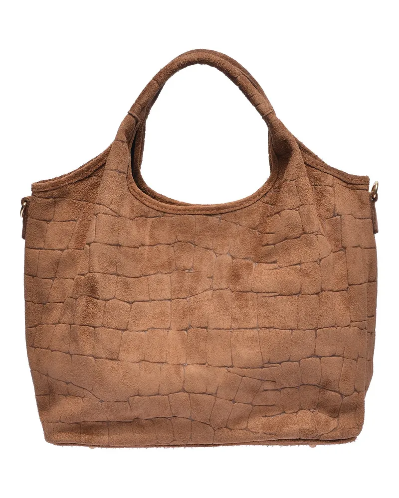 Anna Luchini Braun Rindsledertasche Braun