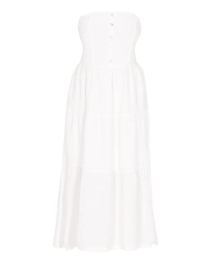 IZIA Kleid Frauen Weiß Weiß