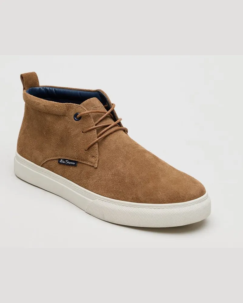 Ben Sherman Parkway Wildleder Herren Stiefel in Tan Braun