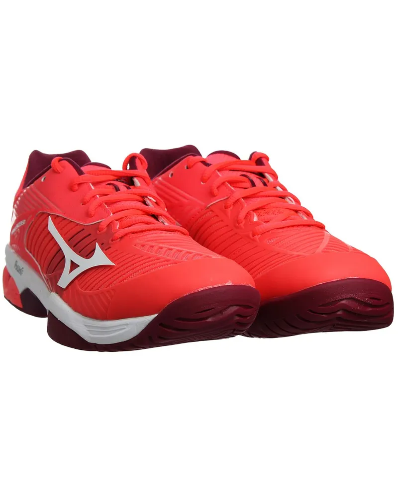 Mizuno Wave Exceed Tour 3 AC Damen Rote Tennisschuhe Rot