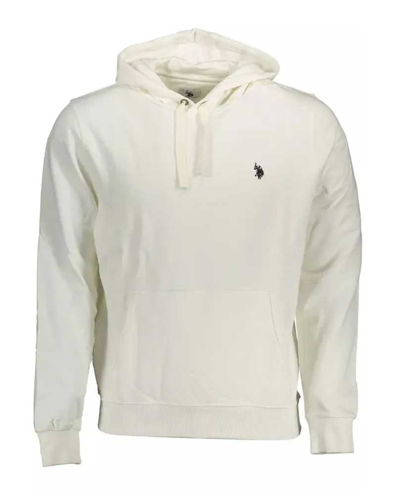 U.S. Polo Assn.  Fleece Kapuzenpullover Klassischer Stil Elfenbein