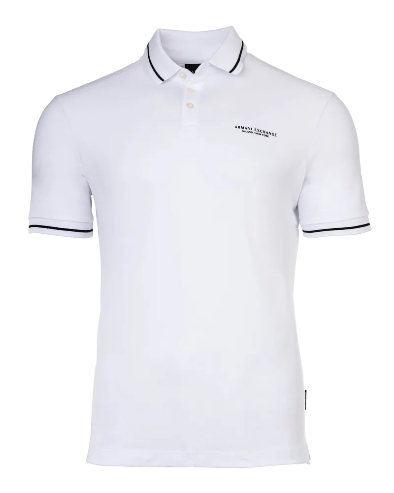 Armani Exchange Polo Poloshirt Weiß