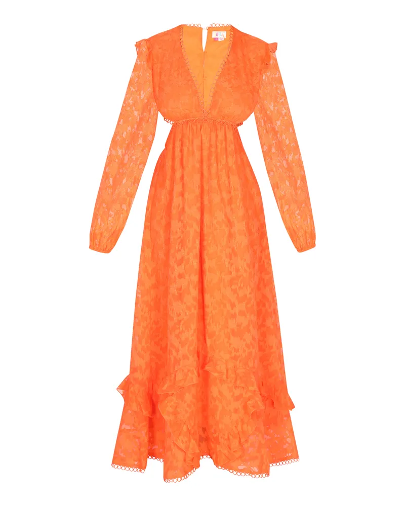 IZIA Kleid Frauen orange Orange