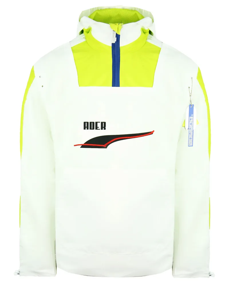 Puma X -Ader -Fehler Langhülle mit Kapuzen mit Kapuzen mit weißen Männern Windbrecher 595535 02 Weiß