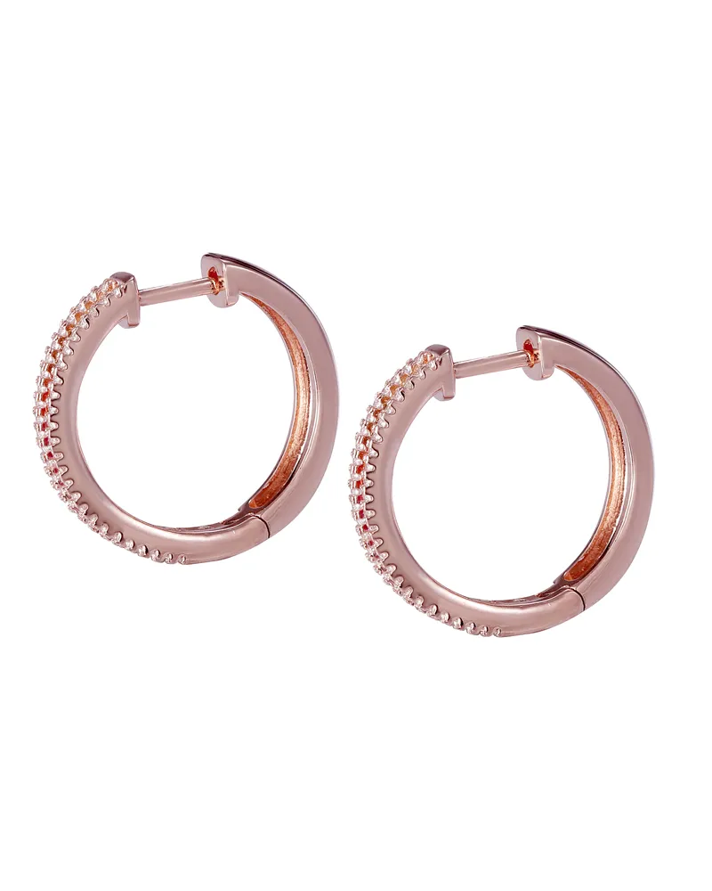 Orphelia Pascaline' Creolen für Damen, 925er Sterlingsilber, Rosé, ZO-7448 Rosé