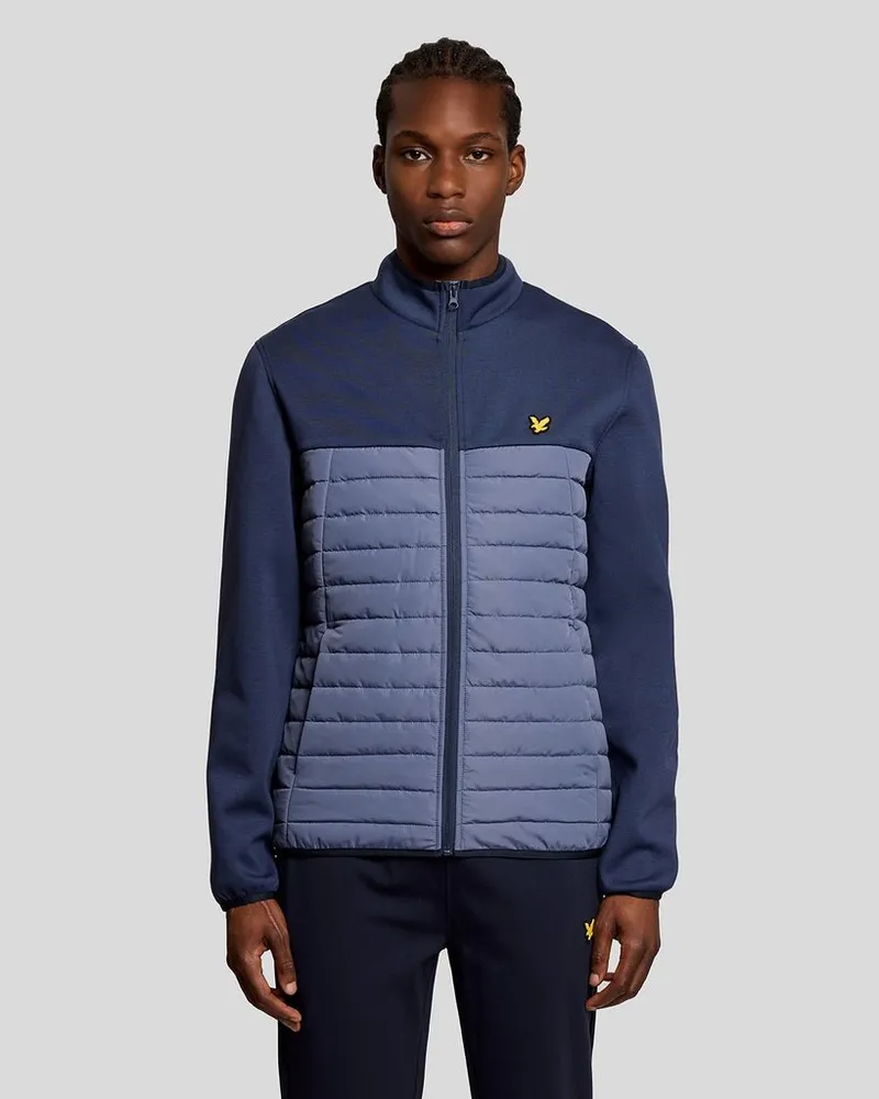 Lyle & Scott Sports Hybrid-Fleecejacke – Blau Blau
