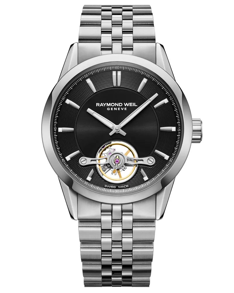Raymond Weil Geneve Freelancer Silber Herren Armbanduhr 2781-ST-20051 Silber