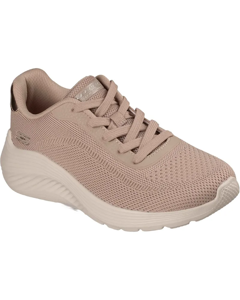 Skechers Bobs Squad Waves Aktuelle Look Textil Frauen Taupe Sneaker Taupe