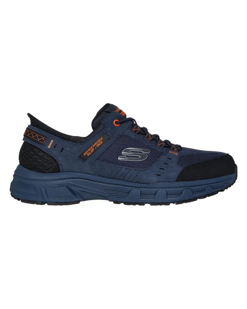 Skechers Schuhe für Herren, Leder (Marine/Orange Marineblau
