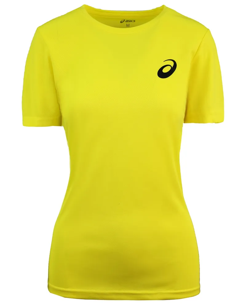 Asics Logo Gelbes Damen-T-Shirt Gelb