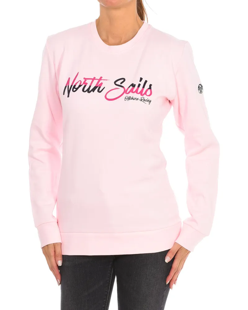 North Sails Langärmeliges Sweatshirt mit Rundhalsausschnitt 9024250 women Rosa