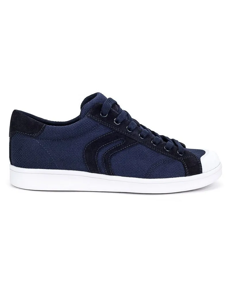 Geox Warrens Mens Navy Trainer Blau
