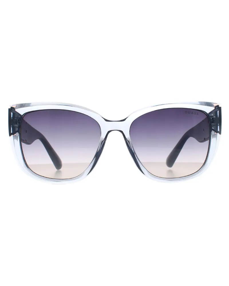 Guess Square Womens Glänzend Hellblau Blau Gradient GO00051 Blau
