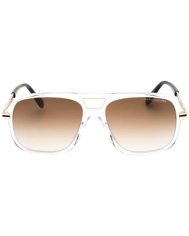 Marc Jacobs Kristallschwarze Sonnenbrille Dunkelrot