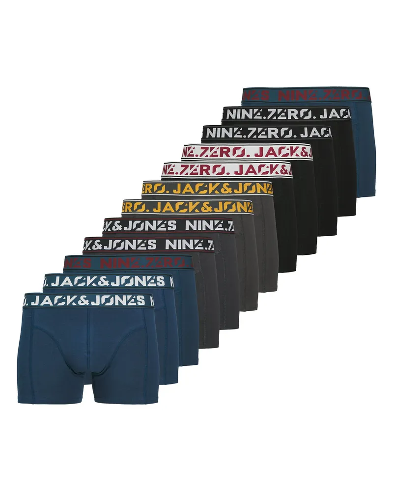 Jack & Jones Jaccolton Solid Trunks 12 Pack Boxershort Mehrfarbig