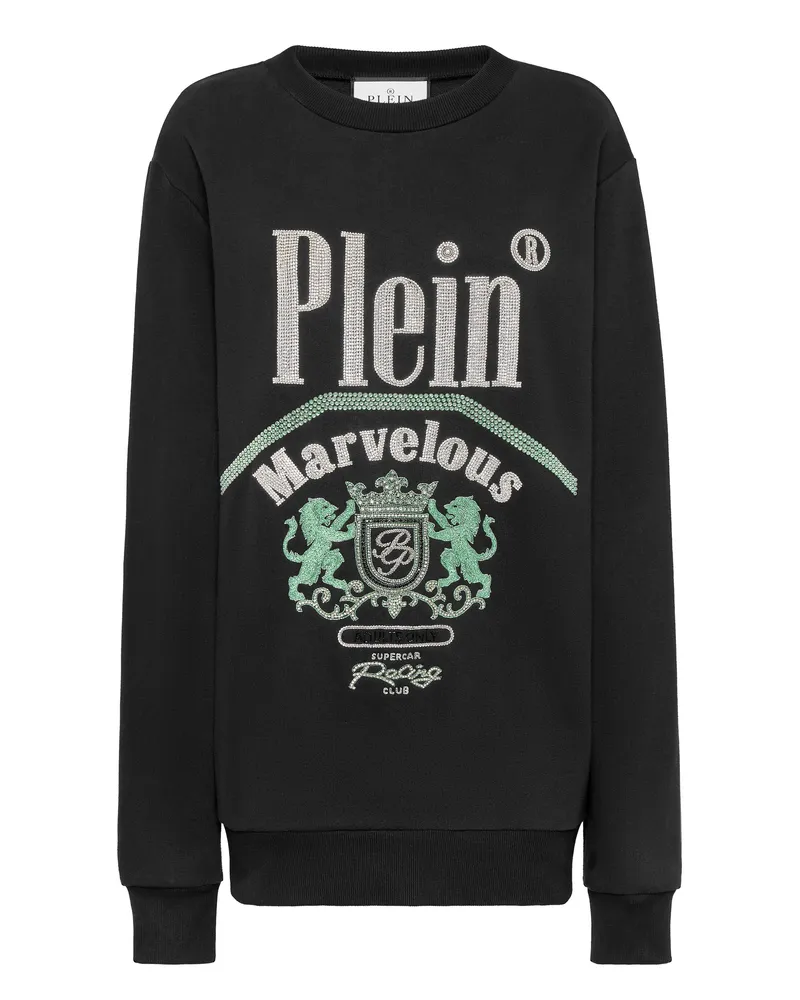 Philipp Plein Rundhalspullover - Schwarz Schwarz