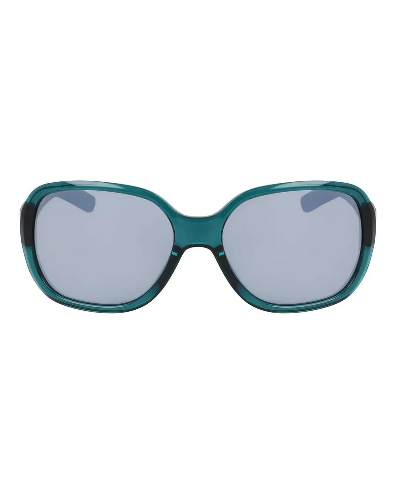 Nike Quadratischer Rahmen-Sonnenbrille für Damen (Petrol/Silber Petrol