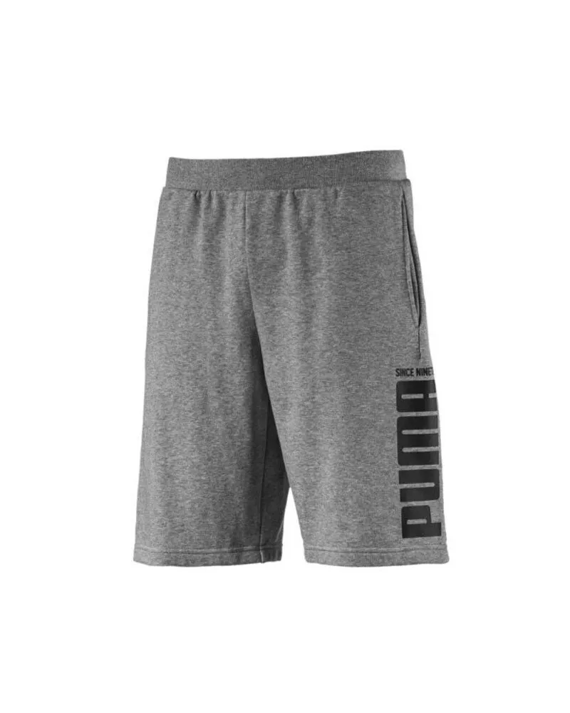 Puma Mens Rebel Bold Shorts Lounge Casual Sportshose Grau 853389 03 Grau