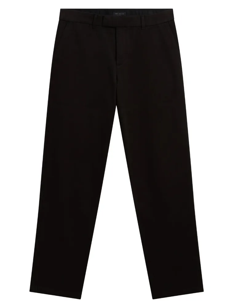 Ted Baker Bernads Chino In Regulärer Passform, Schwarz Schokoladenbraun