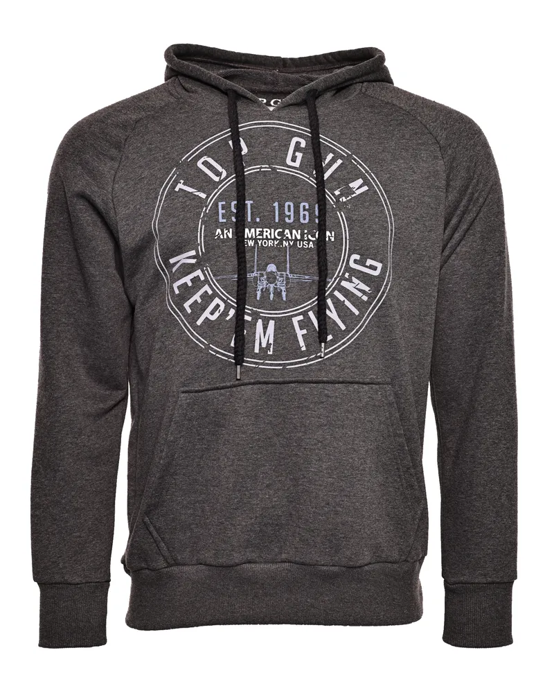 Top Gun Hoodie TG20212107 Dunkelgrau